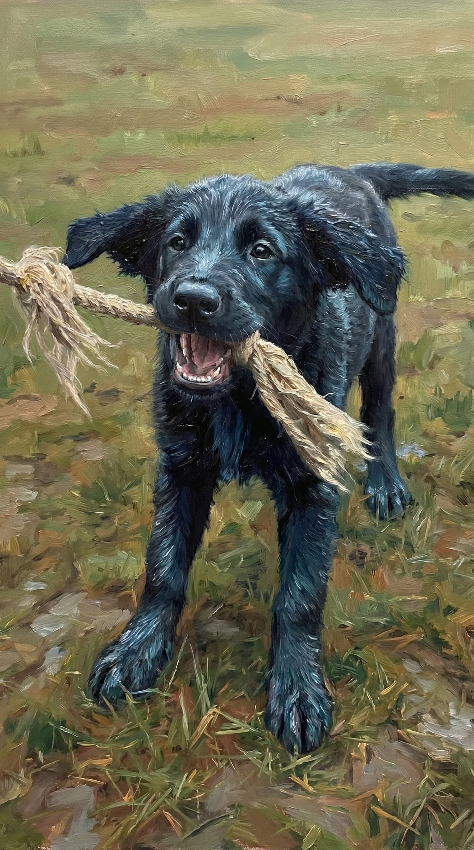 Hund als Ölgemälde – FellnasenPortrait Beispiel